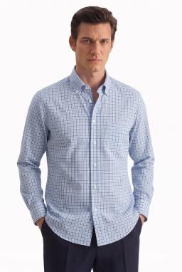 Фото рубашки Прямой силуэт Рубашка SEIDENSTICKER, цвет голубой