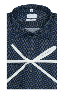 Фото рубашки Полуприлегающий силуэт Рубашка SEIDENSTICKER, цвет синий