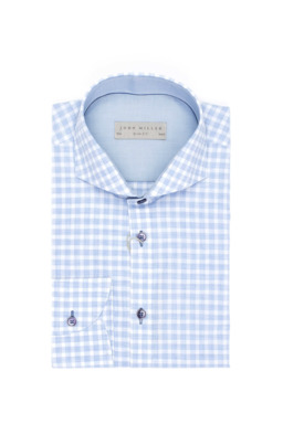 Фото рубашки Полуприлегающий силуэт Рубашка JOHN MILLER, цвет голубой