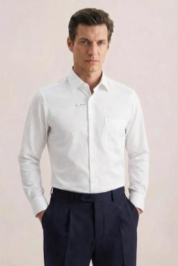 Фото рубашки Прямой силуэт Рубашка SEIDENSTICKER, цвет белый