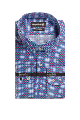 Фото рубашки Custom Fit Рубашка JACQUES BRITT, цвет синий